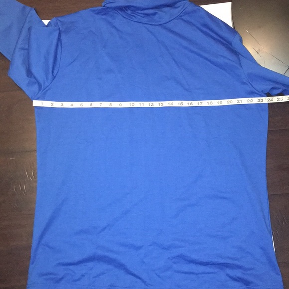 Blue long sleeve cozy turtleneck top XXL - Picture 3 of 7